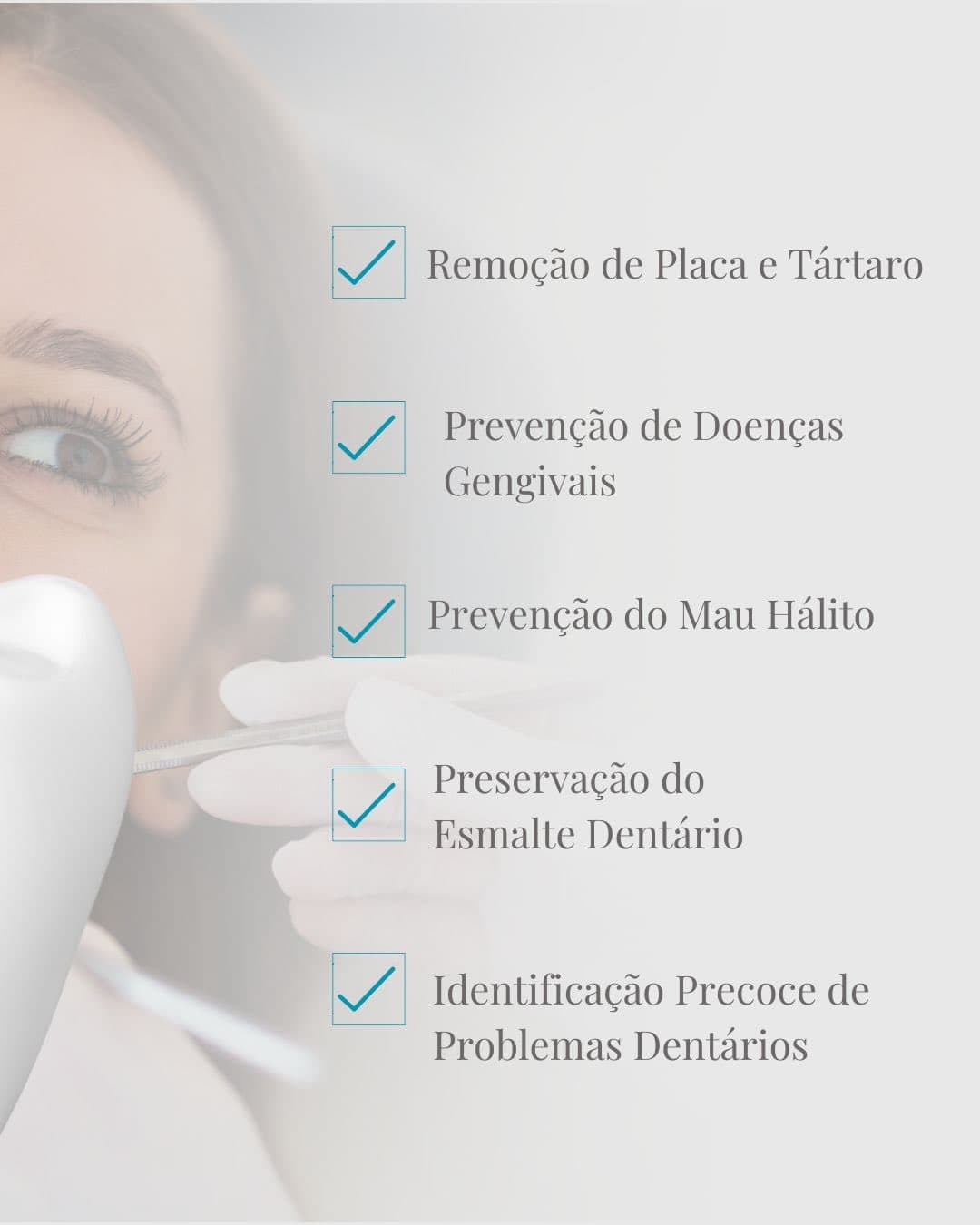 Imagem mostra um procedimento dental em foco, mas com qualidade moderada.